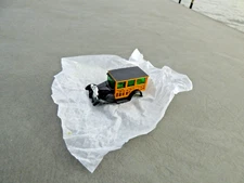 AFX AURORA 1929 MODEL A WOODIE BUTTERSCOTCH CAR  HO SLOT CAR  MINT NOS