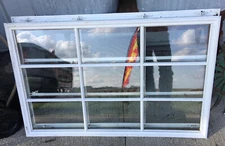 Vinyl Double 9 Pane Window 38'' x 24''