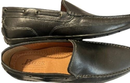 G.H. Bass Hank leather Loafers 12D GH Bass HANK Loafers Black Slip On Dress Leather Casual  main image 4