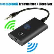 Bluetooth 5.0 Transmitter Receiver Wireless Audio Adapter 2 in 1 A2DP 3.5mm