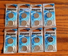 8 PK Energizer CR2025 3 Volt Lithium Batteries 2 Ct Each, 16 Total
