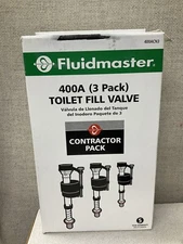 3 PACK Fluidmaster 400A Universal Toilet Fill Valve 400ACN3