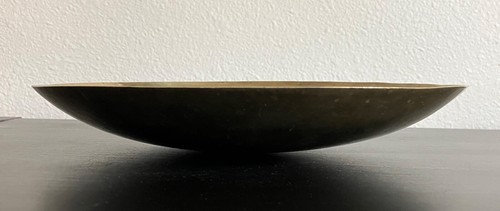 Vintage Antique Chinese Brass Bowl – Offering Bowl Censer Dragon Motif Inscribed - Picture 4 of 11
