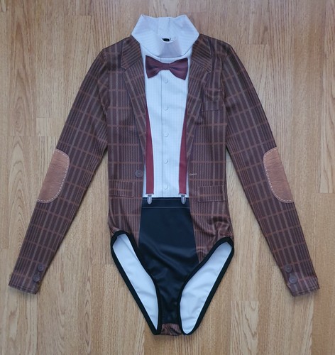 BLACKMILK DR WHO 11th Doctor Museum Jacket High Neck Top Bodysuit Sharkie XS 6 8 - Picture 2 of 7