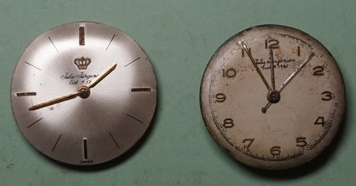 2x LADIES Jules Jurgensen JXJ 17Jewel Movements Swiss Made not working for parts - Picture 2 of 9
