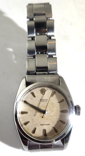 Vintage Rolex Oyster Precision 1950's Men Watch #5427 Wind Up WORKING