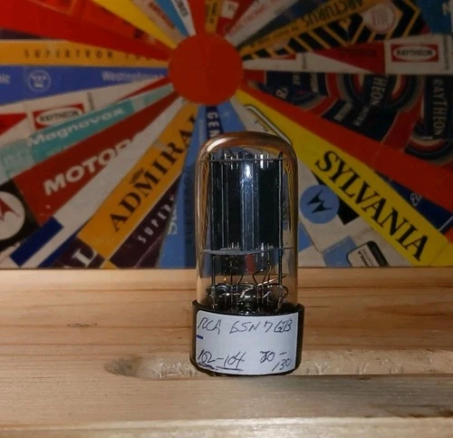 VINTAGE RCA 6SN7GTB DUAL TRIODE AUDIO AMPLIFIER VACUUM TUBE TEST GOOD