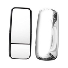 Door Mirror compatible with Kenworth T660, Motorized Power Heated Chrome Door