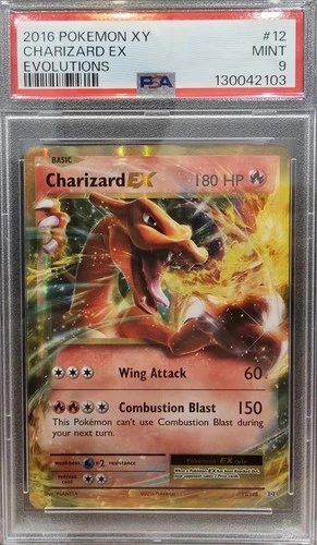 2016 Pokemon X Y CHARIZARD Ex Evolutions PSA 9