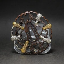 Tsuba samurai sword guard koshirae katana wakizashi