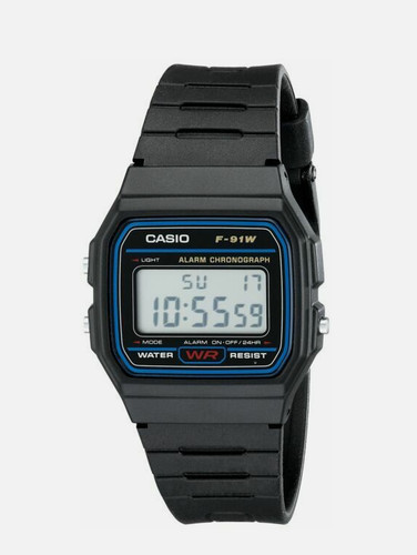 Casio F91W Classic Resin Strap Digital Waterproof Sport Watch - Black