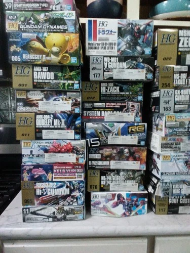 Bandai Gundam lot of 41 kits and 11 Accessories all new in box see picks