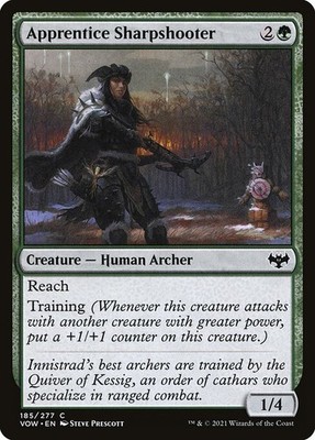 [MTG] Apprentice Sharpshooter (Foil) (185) (VOW) LP-HP