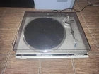 VINTAGE TECHNICS SL-Q200 TURNTABLE RECORD PLAYER W/ AUDIO TECHNICA WORKS AS IS