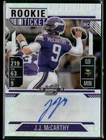 2024 Panini Contenders Optic J.J. McCarthy RC Ticket Auto Holo Prizm Vikings