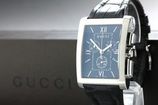 【Near MINT w/BOX】 Gucci G Metro 8600M Chronograph Quartz Black Men's Watch