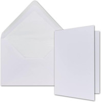 A5 Doppelkarten Set Inklusive GefüTterten BriefumschläGen - 25Er-Set - Blanko Ho