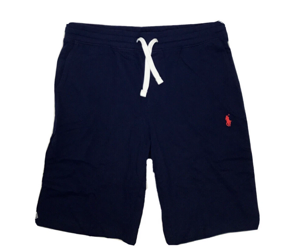 Ralph Lauren Men's 21 Inch Outseam Cotton Shorts, Navy, Sz S