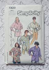 1980s Vintage Sewing Pattern Simplicity 7303 ...