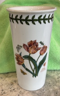 Portmeirion Botanic Garden Pink Parrot Tulip Susan Williams-Ellis Travel Mug