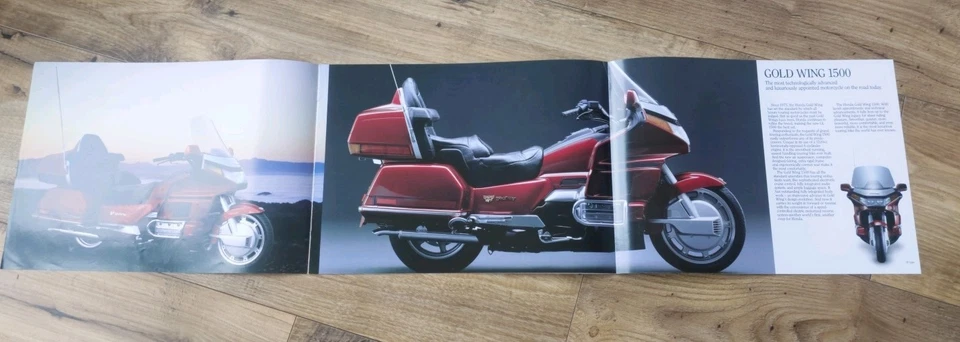 HONDA GL1500 GOLD WING MOTORCYCLE SALES BROCHURE 1988? - Image 3 of 4