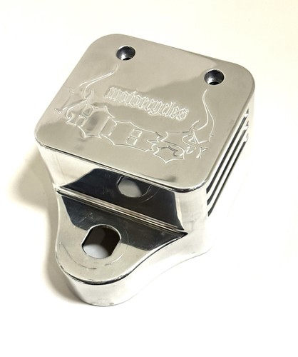 HELLBOUND STEEL POLISHED VENTED COIL COVER S&S SOFTAIL WICKED CHOPPER HARLEY - Picture 3 of 7