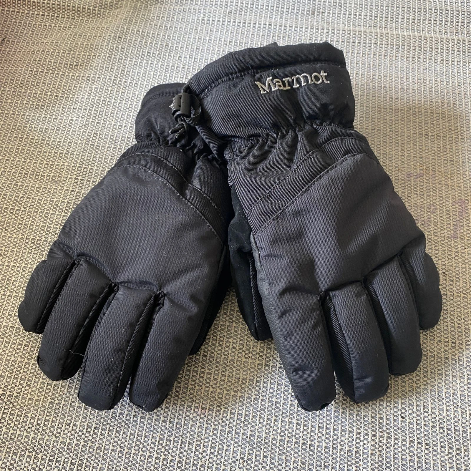 MARMOT Black Glove Size Kids XL Youth Winter Lined Warm Ski Sport Snowboard