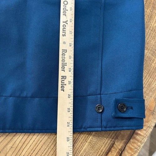 VINTAGE 80s | Aero Mode Blue Mechanic Work Shop Jacket sz S image 9