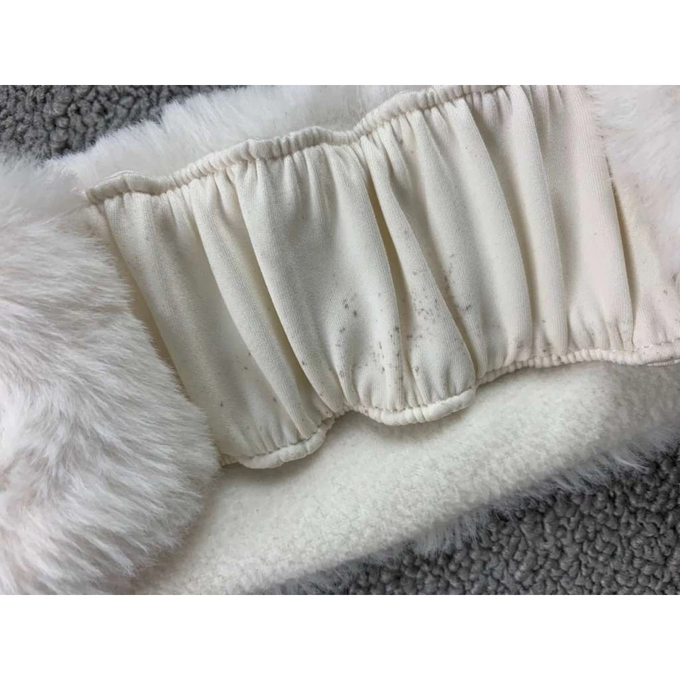 Alo обруч для волос женщин искусственного меха белый уха подогреватель эластичный назад логотип нашивка зима - Изображение 4 из 4