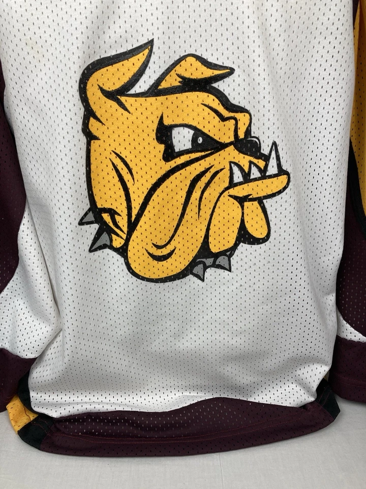 CAMISETA DE HOCKEY UNIVERSITARIA DE COLECCIÓN K1 UMD MINNESOTA DULUTH BULLDOGS PARA HOMBRE XL ¡HECHA EN EE. UU.! Foto 3 de 4
