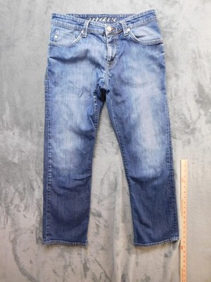Mavi Matt Jeans Mens 34x32 Medium Wash Blue Straight Stretch Denim Made Turkey