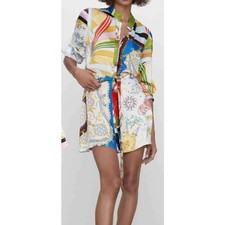 C22 Zara Women Short Printed Mini Dress Size M