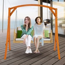 Wood Swing Frame 300 kg Capacity Heavy-Duty A-Shape Patio Porch Swing Stand
