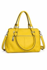 Tignanello handbag Yellow Leather shoulder bag New With Tag QVC