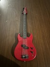 Hohner Baron Bass Short Scale 4-String Bass Electric Guitar 1980s Red Guitar