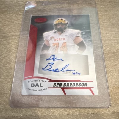 2020 SAGE Aspire - Ben Bredeson #ASP-7 Red Rookie Auto Serial /50 Michigan