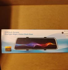 Ultra HD Mirror Dash Cam  9.66" Touch Screen  Front Ultra HD/Rear 1080p NEW