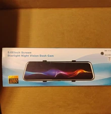 Ultra HD Mirror Dash Cam | 9.66" Touch Screen | Front Ultra HD/Rear 1080p NEW