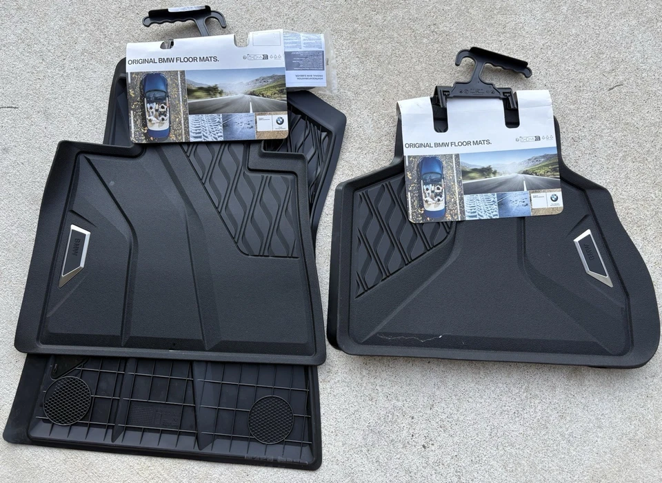 Conjunto de tapetes dianteiros e traseiros BMW X5 X6 X7 XM G05 G06 G07 G09 FABRICANTE DE EQUIPAMENTO ORIGINAL - Imagem 2 de 2