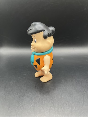 1986 Hanna Barbera Kids Fred Flintstone 3,75" Vinyl Figur Coleco Vintage - Bild 2 von 6