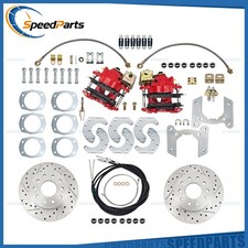 91664089 Red Universal 9 Inch Rear-end Disc Brake Conversion Kit For Ford New 91664089 Red Universal 9 Inch Rear-end Disc Brake Conversion Kit For Ford New