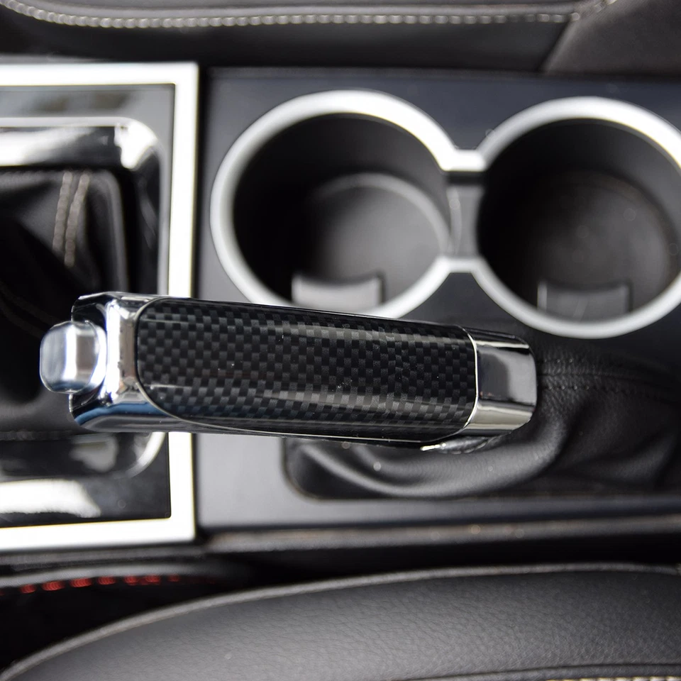 Car Hand Brake Protector Cover Interior Accessories Universal Black Handbrake - Image 2 of 4