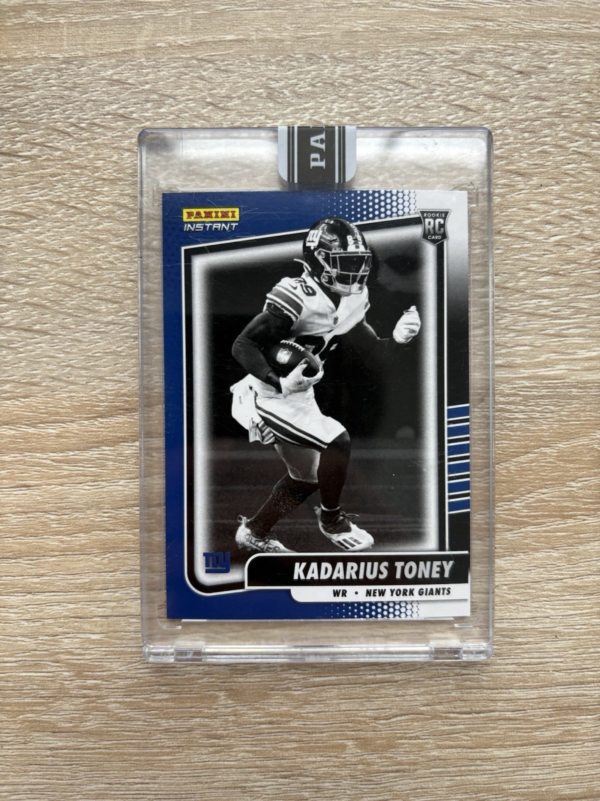 Kadarius Toney Panini Instant Rated Rookie Retro #BW10 Black 1/1