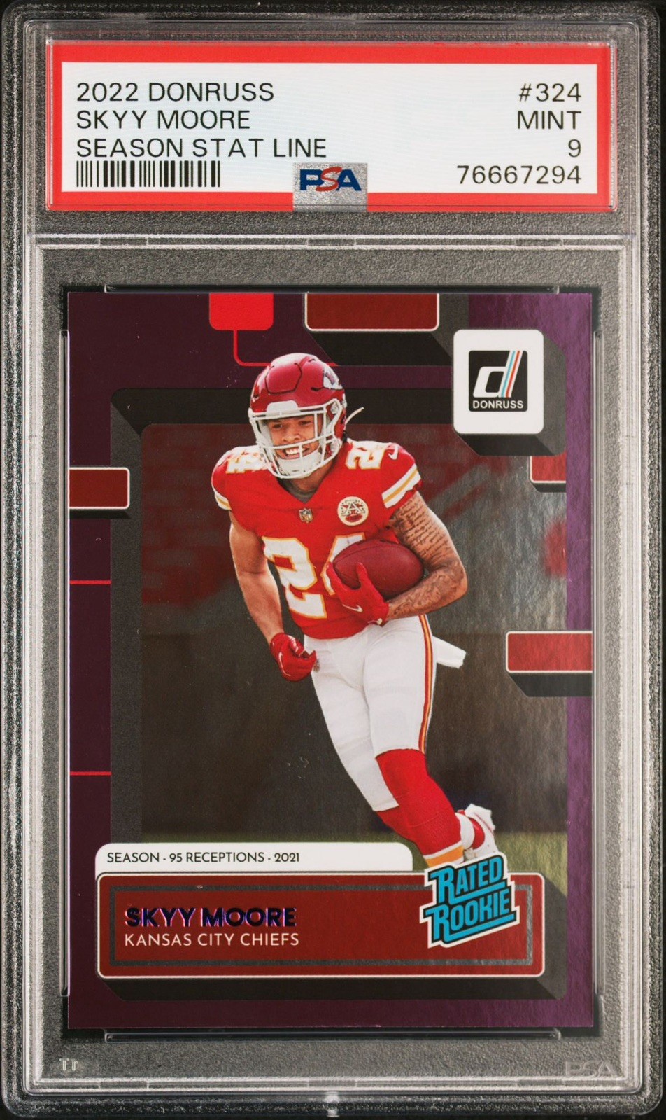Skyy Moore Panini Donruss #324 Press Proof Premium