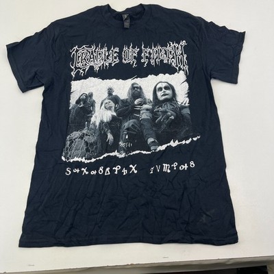 Cradle Of Filth Principle of Evil schwarzes T-Shirt offiziell neu ohne Etikett Größe Medium