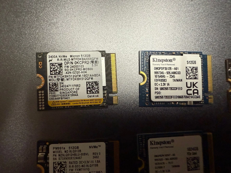 New SSD 2230 Steam Deck Kingston Samsung Phison Kioxia Micron 64/256/512GB/1TB - Image 4 of 4