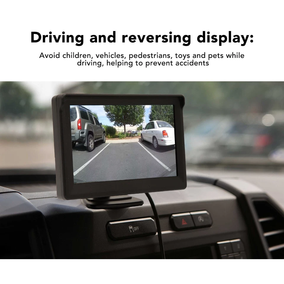5" LCD Car Monitor AHD 1080P Handle Rear Reversing Camera HD For BMW 3/5 Series - Image 2 of 4