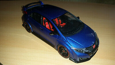 1:43 #45355 EBBRO Honda Civic Type R 2015 Brilliant sporty Blue metallic fk2r