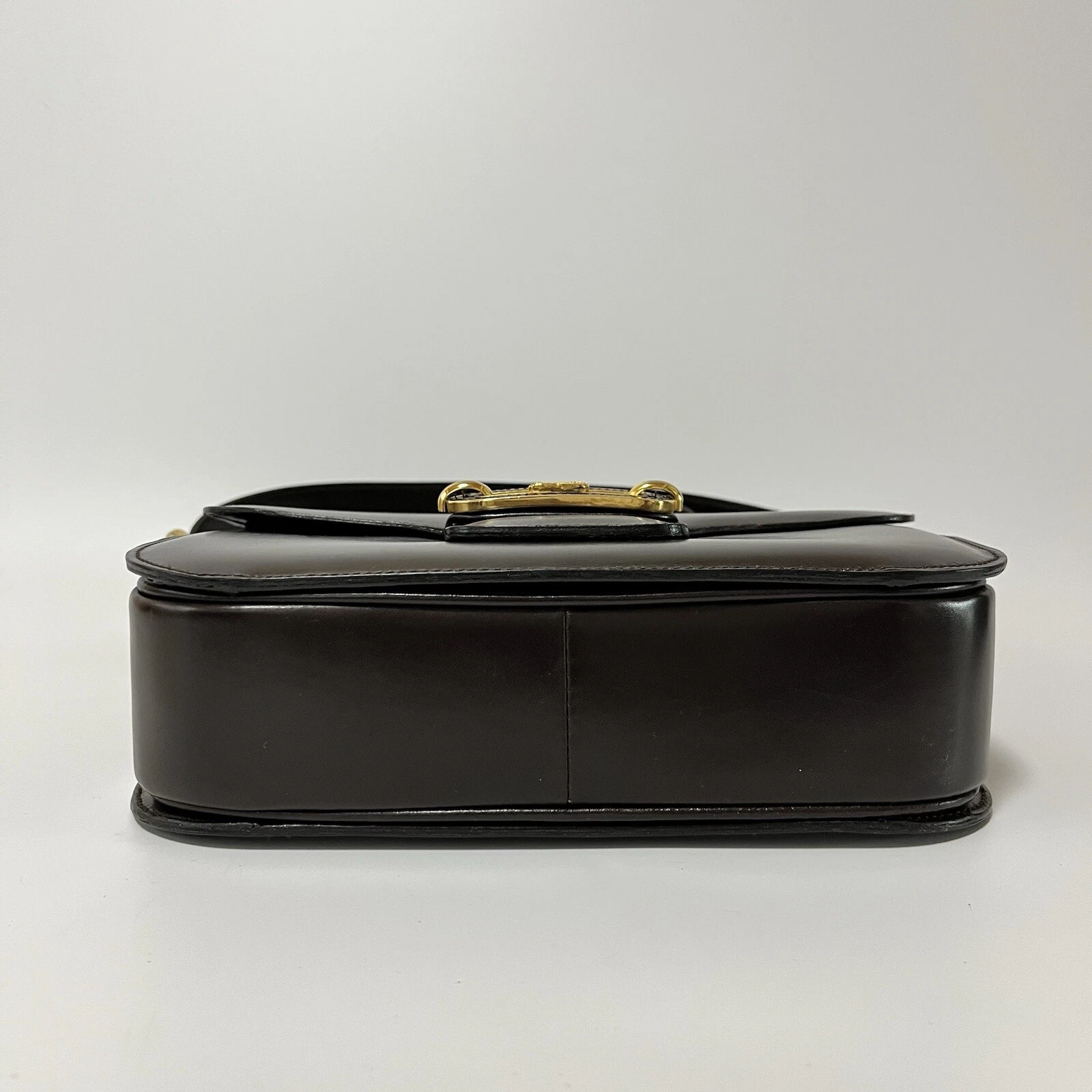 COACH Borsa a tracolla CELINE carrozza cavalli pelle marrone autentica dal Giappone #103