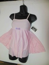 NWT SKIRTED LEOTARD Empire Ballet Dress Large Child bow detail full circle skirt